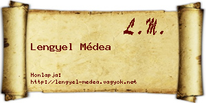 Lengyel Médea névjegykártya